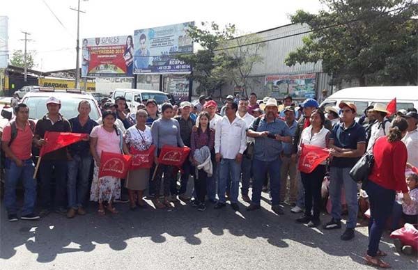 Participa Antorcha en protesta en el Congreso del Estado 