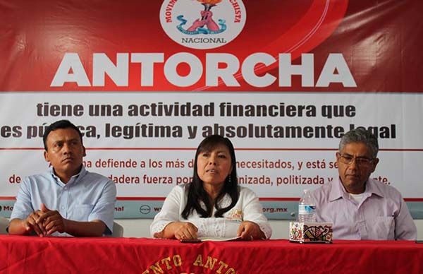 Antorcha, sin nada que esconder 