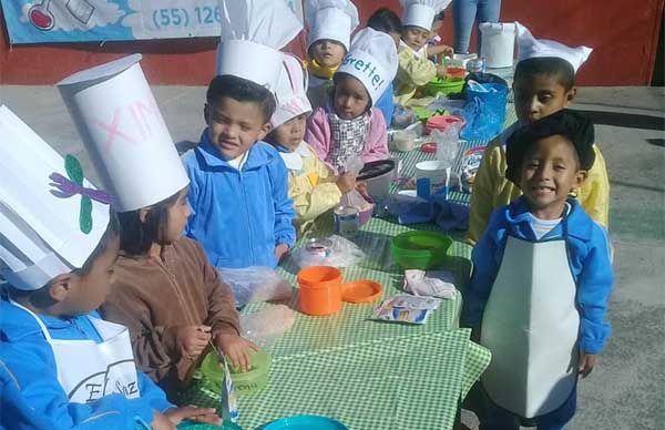 Niños del Preescolar Edgardo Amílcar Campos realizan actividades recreativas y formativas