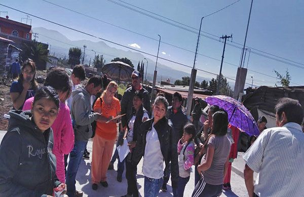 Logran Morelianos de San Isidro del poniente pavimentación para su colonia