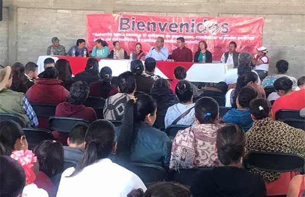 Antorchistas en Corregidora refrendan lucha, unión y trabajo