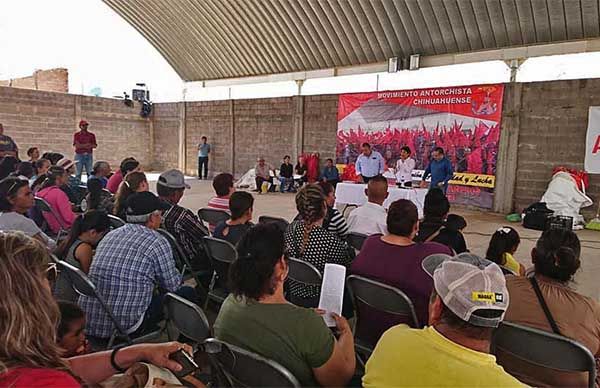 Se preparan para movilizarse por sus demandas, los antorchistas de Chihuahua