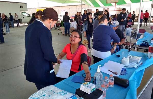 Asiste Brigada de Salud a colonias antorchistas