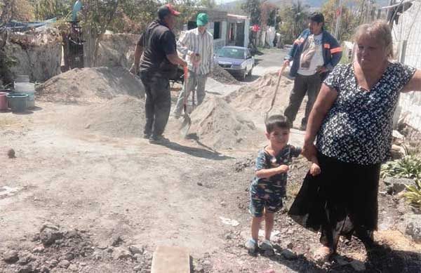 Logran antorchistas obra para evitar inundaciones