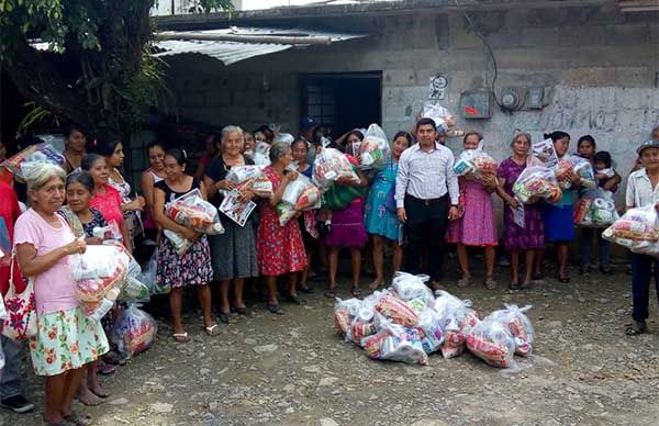 Apoyo alimentario para habitantes del Jilim