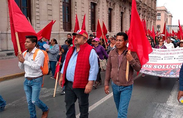 Antorchistas de Chihuahua marchan para reivindicar los derechos del pueblo