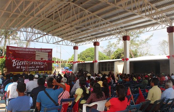 Antorcha apoya la educación en zona Mixe