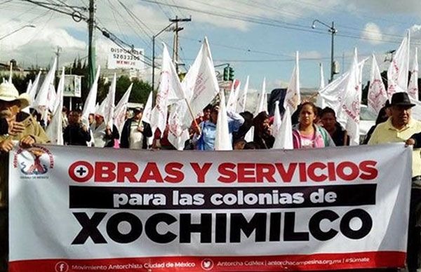 Antorchistas de  Xochimilco piden a alcalde sensibilidad para introducción de electrificación en Tiziclipa