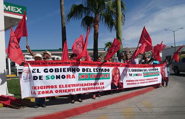 Gran difusión de denuncia social en cruceros viales de Hermosillo