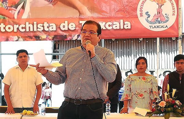 Festejan antorchistas inauguración de obras en Huamantla