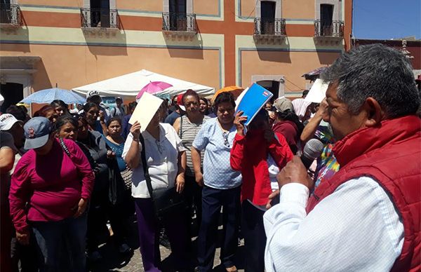 En Fresnillo, antorchistas mantienen diálogo con autoridades para construcción de obras