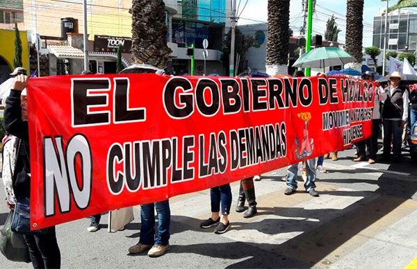 Exigimos al Ejecutivo Estatal respeto al derecho de manifestación: Antorcha