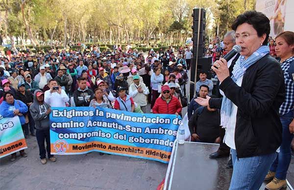 40 mil hidalguenses se manifestarán para pedir atención a sus demandas y alto a las agresiones por parte del Gobernador