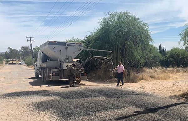 Inicia programa de bacheo en Mexquitic