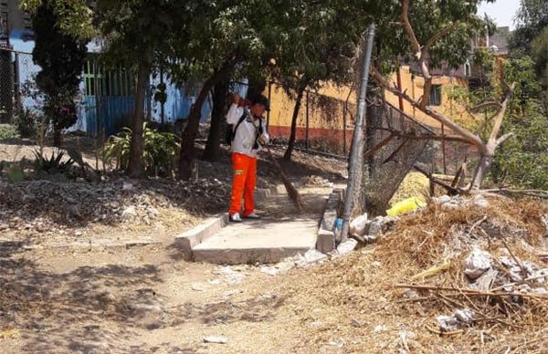 Antorcha logra la limpieza del parque Colosio en álvaro Obregón