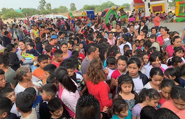 Un éxito festejos por el Día del Niño en Mexquitic