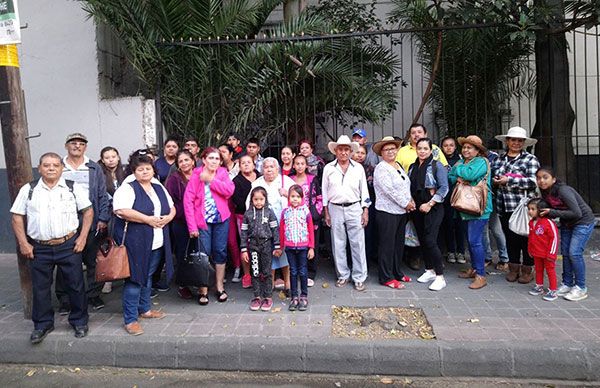 Antorchistas colimenses presentes en México para jornada de lucha