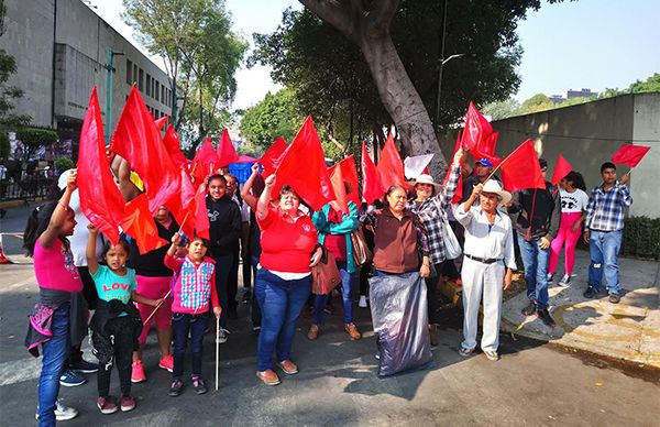 Concluye jornada de lucha en Secretaría de Gobernación 