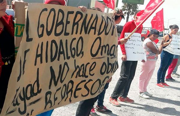 Antorchistas de Ciudad Guzmán denuncian política represiva de Omar Fayad