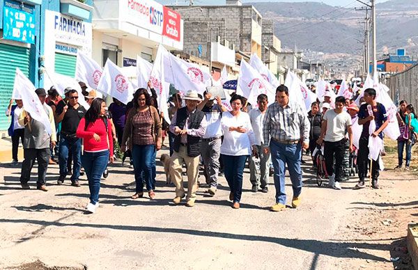 Inicia segunda etapa de obra en colonias antorchistas