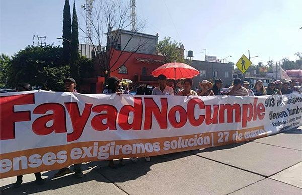 Protestan contra Omar Fayad en la Cámara de Diputados