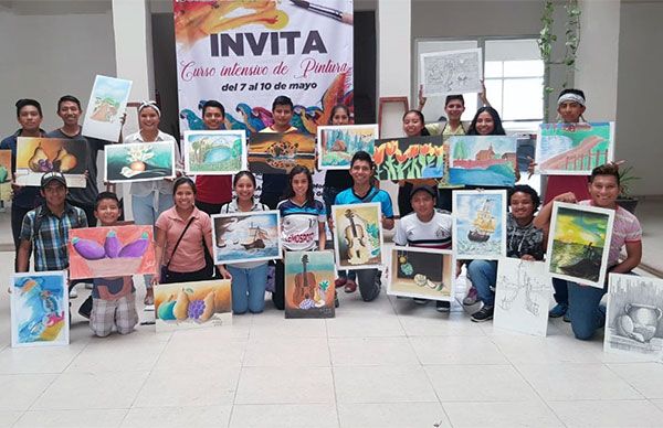 Participa Campeche en Curso Intensivo de Pintura