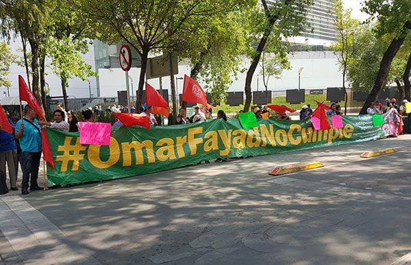 Antorchistas piden intervención de senadores, por represión política de Omar Fayad