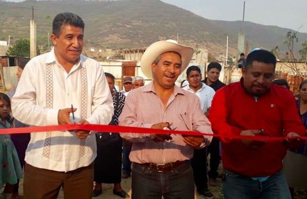 Ciudadanía antorchista inaugura obras en Valles Centrales