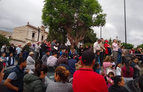 Antorchistas realizan la 4ta asamblea pública en Charo