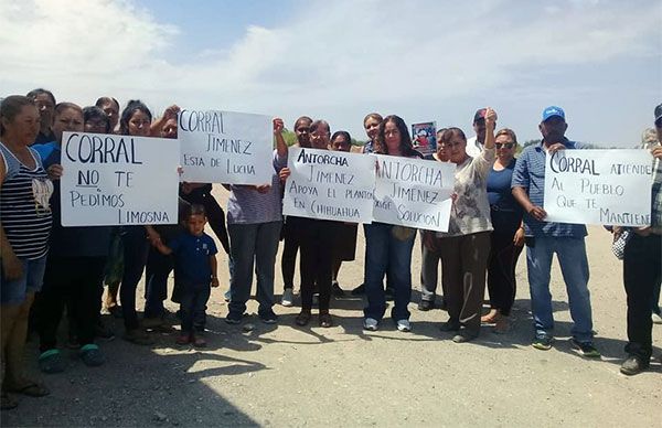 Hacen colecta de víveres en Jiménez en apoyo al plantón antorchista de la capital