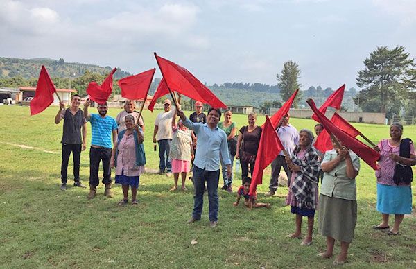  Antorchistas dan banderazo de arranque a la construcción de cocina comunitaria en Rancho Nuevo