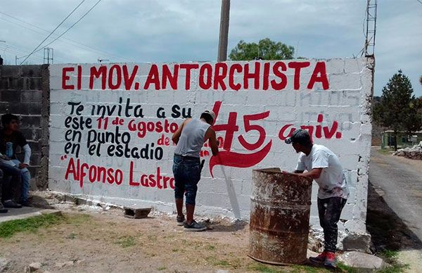 Estudiantes invitan a 45 aniversario de Antorcha