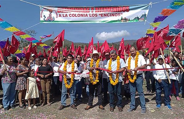 Con evento político-cultural inaugura Antorcha la colonia Los Encinos