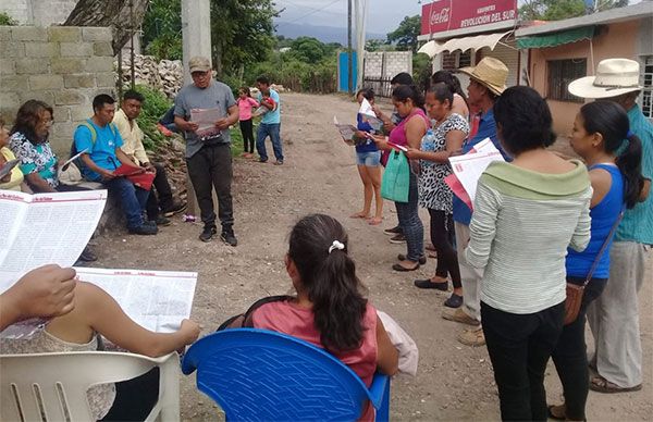 Colonos antorchistas se organizan en busca del progreso y bienestar 