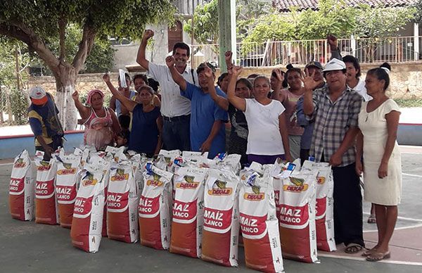 Logra Antorcha semilla mejorada para campesinos de Coyuca de Benítez