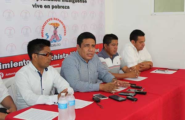 Movimiento Antorchista de Tabasco denuncia intransigencia y cerrazón del Gobierno de Hidalgo