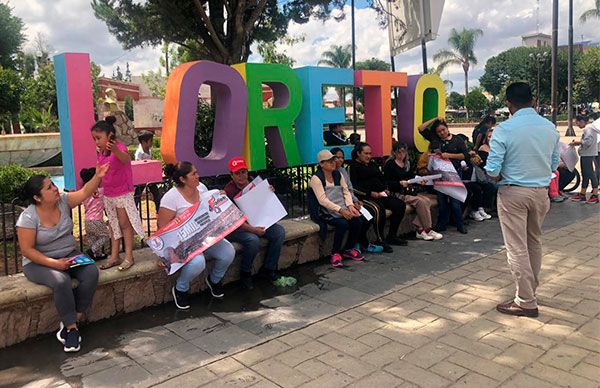 Antorchistas de Loreto  reconocen labor del movimiento rumbo al 45 Aniversario 