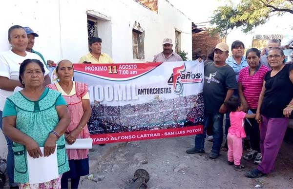 Con la lucha de Antorcha logramos muchas obras: fresnillenses 