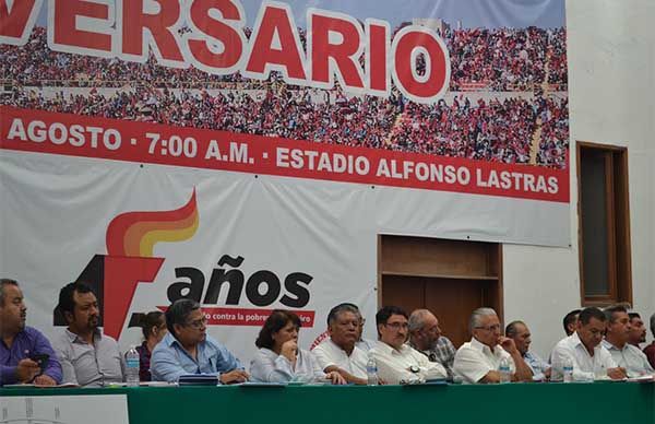 A 11 días para festejar el 45 Aniversario de Antorcha; se confirma la asistencia de 100 mil antorchistas