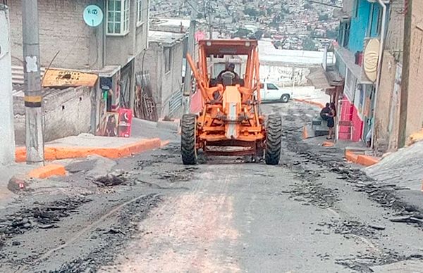 Reencarpetado de la calle principal de la 6 de Junio en GAM, logro de la lucha organizada