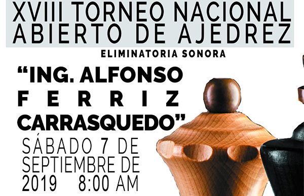 Anuncian Torneo Estatal de Ajedrez