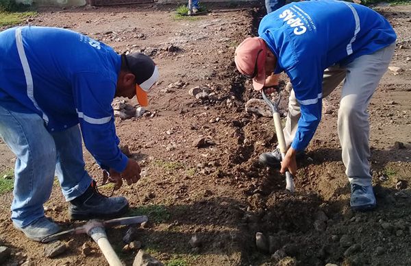 Instalan red de agua potable en colonia antorchista