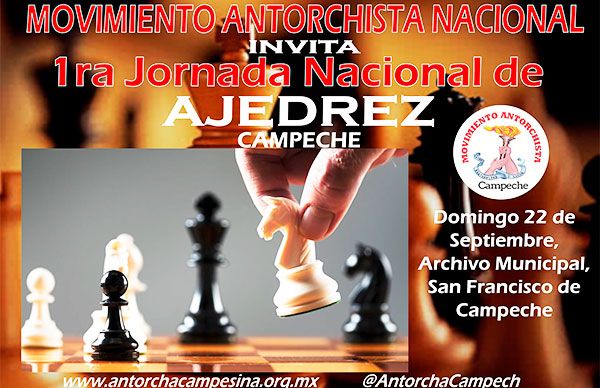 Realizará Antorcha jornada nacional de Ajedrez en Campeche