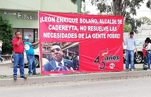 En Cadereyta refuerzan denuncias ante mal gobierno de León Enrique 