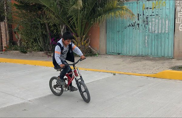 Por concluir pavimentación de la Av.Cerezo; obra gestionada por Antorcha 