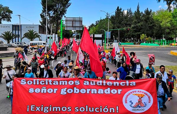 Antorcha reanudará movilizaciones debido a incumplimientos y maniobras del Gobierno estatal