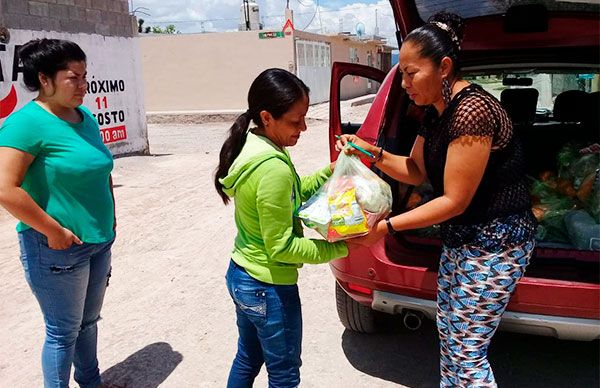 Antorcha entrega apoyos a comunidades de Matehuala 