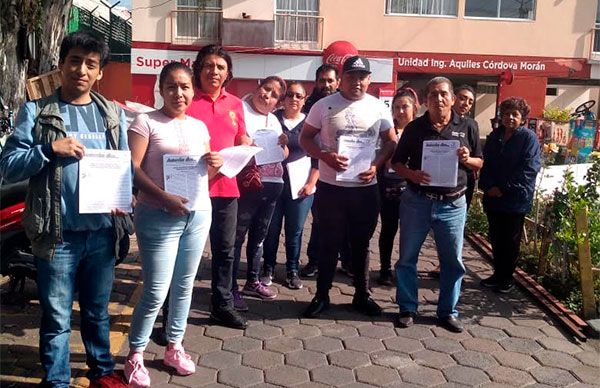 Antorchistas de Azcapotzalco difunden mensaje de Aquiles Córdova Morán