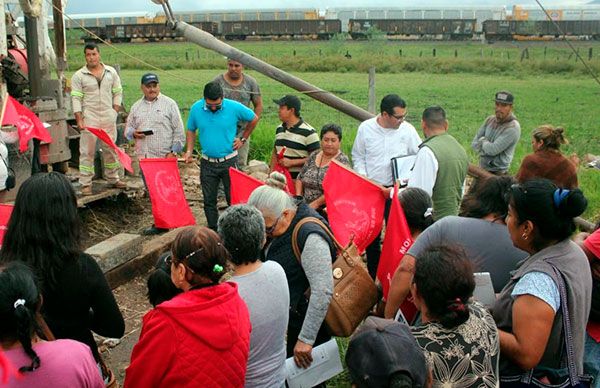 Emotivo banderazo de perforación de pozo en la colonia Antorcha Popular 1