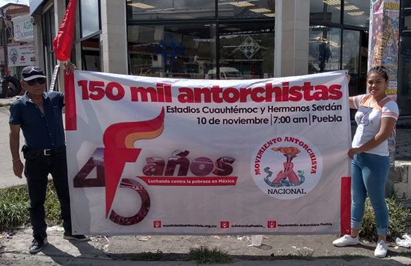 Difunden aniversario de Antorcha en Izúcar